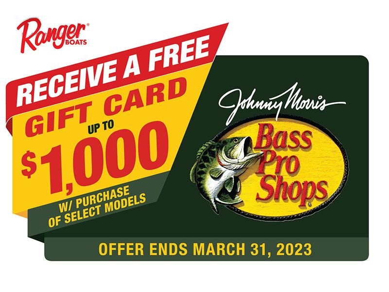 Ranger - Receive a Free Gift Card Up to $1,000 with Purchase of Select Models