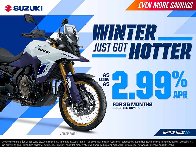 Suzuki Motor of America Inc. Suzuki - Winter Just Got Hotter
