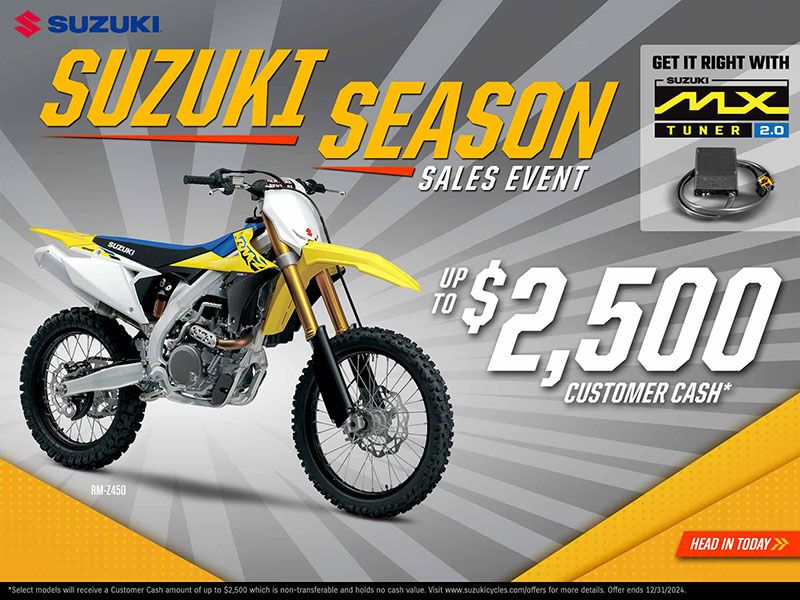 Suzuki - Suzuki Season Sales Event - Up to $2,500 Customer Cash