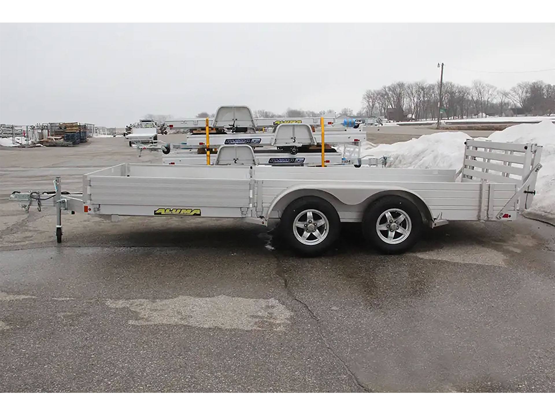 2024 ALUMA 81 Series Tandem Axle Utility Trailers Bi-fold Tailgate Side Ramp 241 in. in Atlantic, Iowa - Photo 2