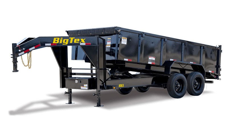 2024 Big Tex Trailers 20GX Mega Duty Tandem Axle Gooseneck Dump Trailers in Hollister, California