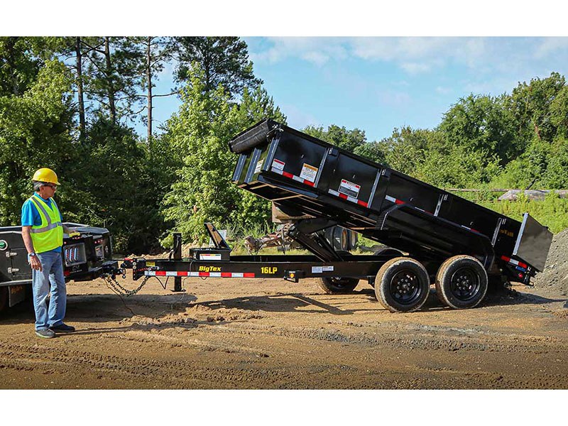 2024 Big Tex Trailers 16LP Heavy Duty Ultra Low Profile Dump Trailers 16 ft. in Hollister, California