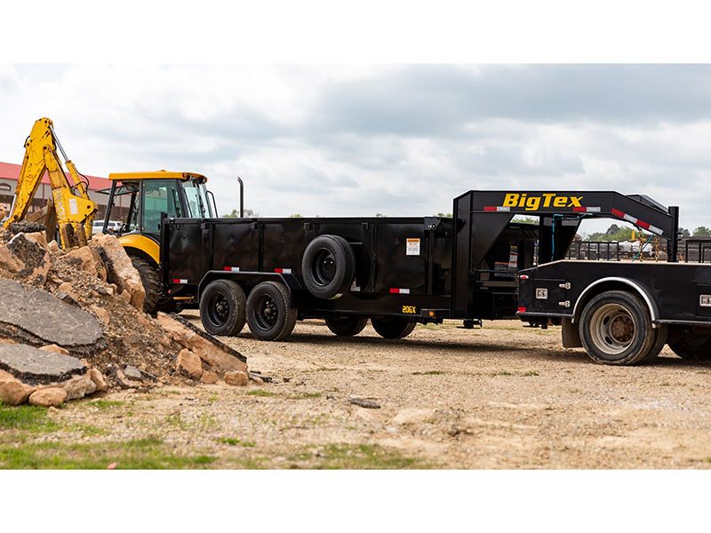 2024 Big Tex Trailers 20GX Mega Duty Tandem Axle Gooseneck Dump Trailers in Scottsbluff, Nebraska