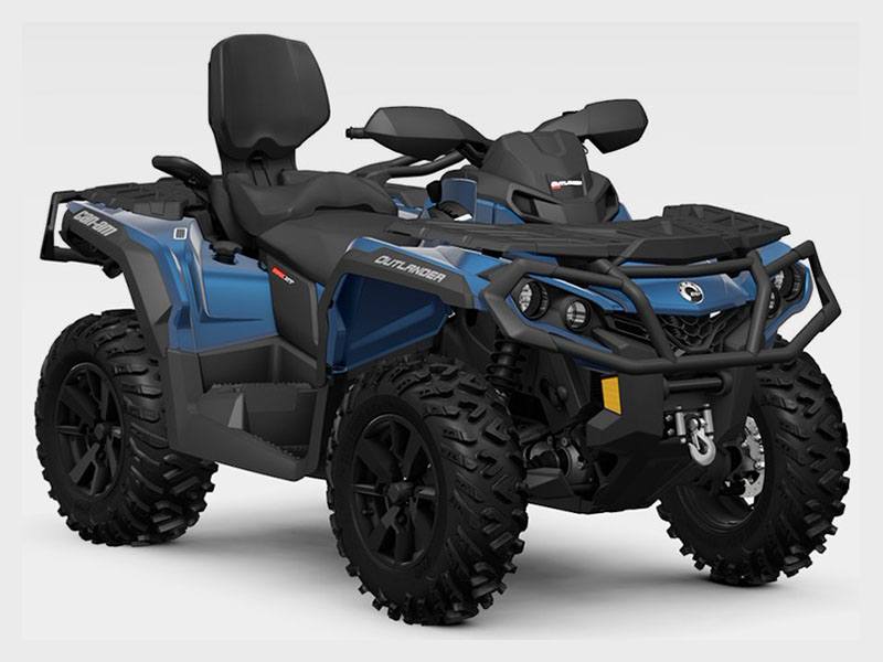 New 2022 CanAm Outlander MAX XT 850 ATVs in Alamosa CO Oxford Blue