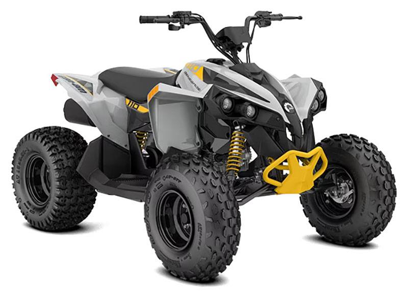 New 2024 CanAm Renegade 110 EFI Catalyst Gray / Neo Yellow ATVs in