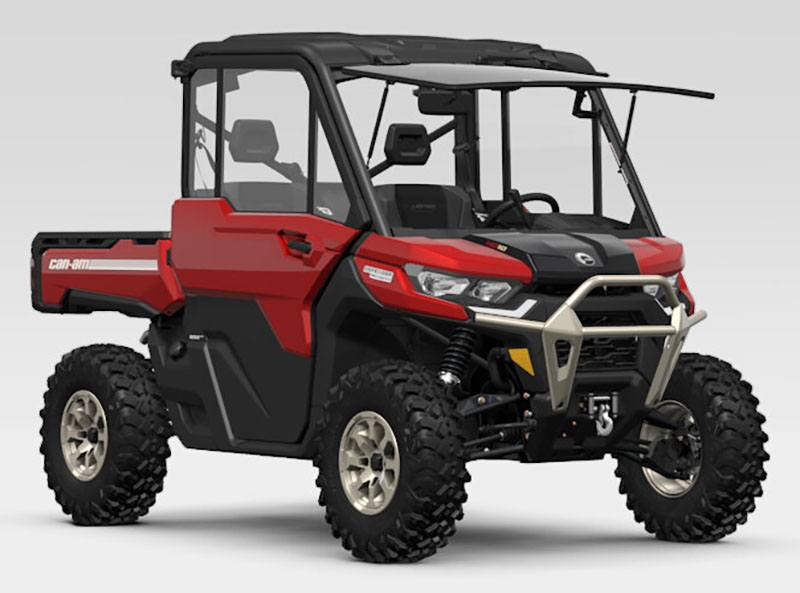 New 2024 CanAm Defender Limited HD10 Utility Vehicles in Albuquerque NM Fiery Red