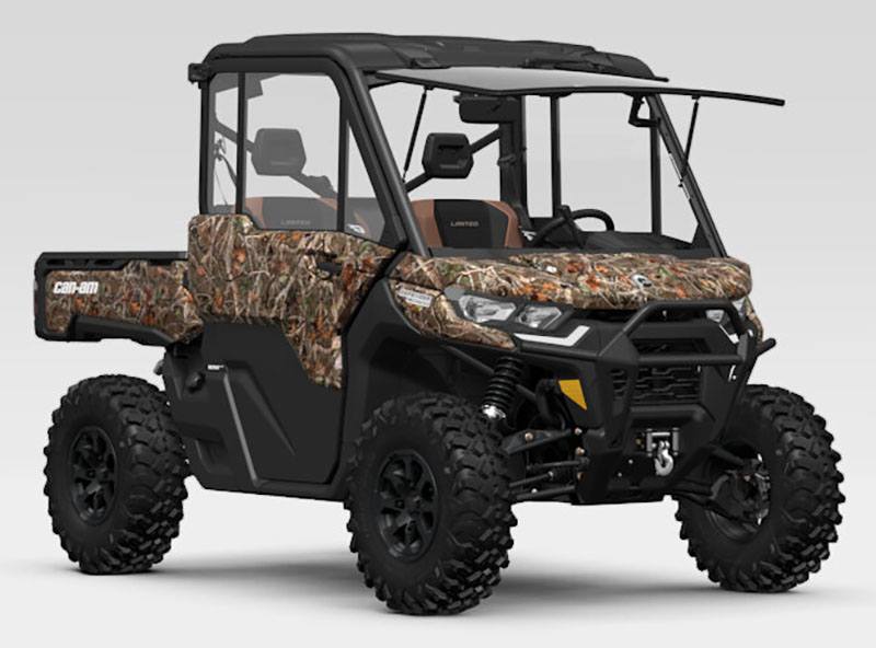 New 2024 CanAm Defender Limited HD10 Wildland Camo Utility Vehicles