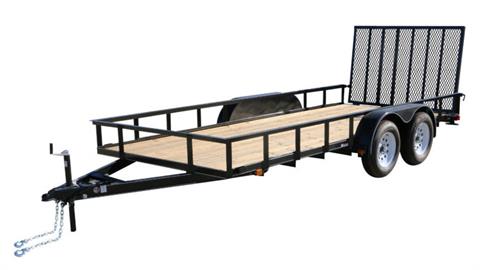 2022 Carry-On Trailers 6 x 16 ft. 7K Tandem Axle Utility Trailer with 1 Brake in Petersburg, West Virginia
