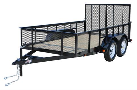2022 Carry-On Trailers 6 x 16 ft. 7K Tandem Axle Utility Trailer with Mesh High Sides, 2 Brakes in Kansas City, Kansas