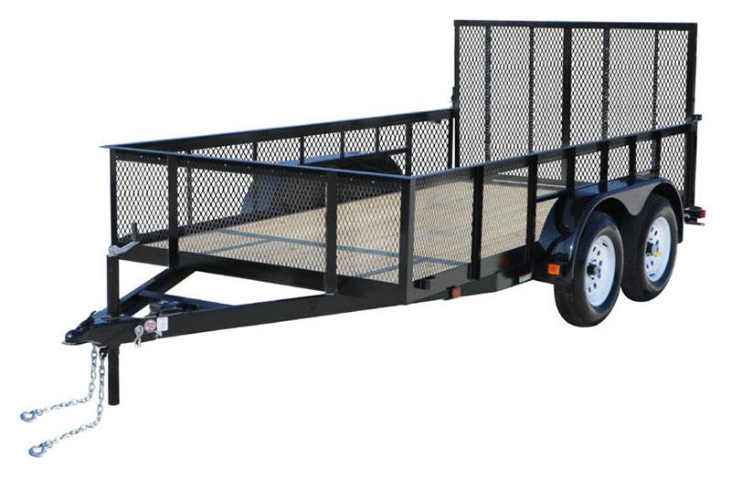 2023 Carry-On Trailers 6 x 12 ft. 7K Tandem Axle Utility Trailer with Mesh High Sides, 1 Brake in Olean, New York