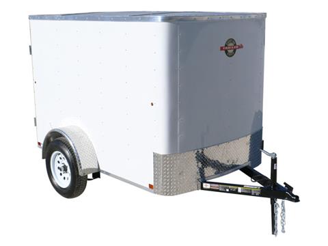 2024 Carry-On Trailers 3K Radius Front Flat Roof Trailers 5 ft. Wide - 8 ft. Long - Ramp Door