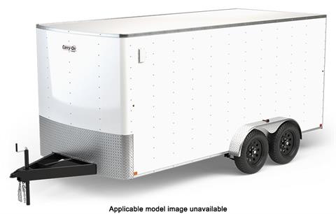 2024 Carry-On Trailers 7K Radius Front Flat Roof Tandem Axle Trailers 6 ft. Wide - 12 ft. Long - Ramp Door