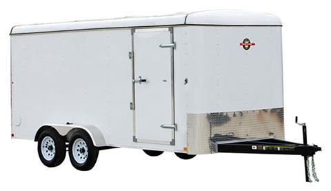 2024 Carry-On Trailers 7K Radius Front Rounded Roof Tandem Axle Trailers 16 ft. - Ramp Door