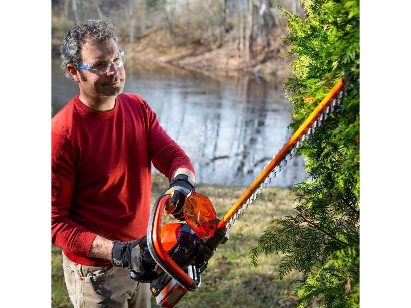 DR Power Equipment DR Battery-Powered Hedge Trimmer in Lowell, Michigan