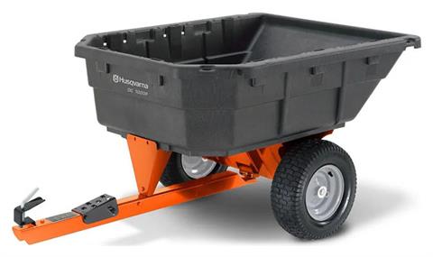 2023 Husqvarna Power Equipment 12.5 Cu. Ft. Poly Swivel Dump Cart in Revere, Massachusetts