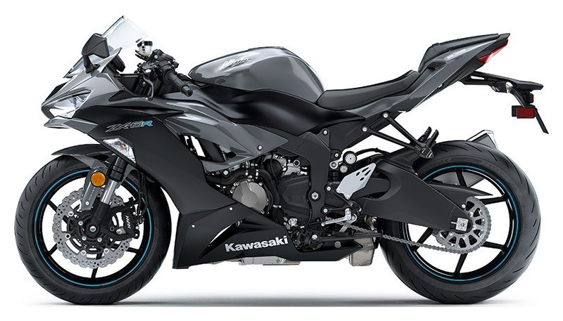 New 2019 Kawasaki Ninja ZX-6R Pearl Storm Gray Metallic Spark Black | Motorcycles in La Marque, | Mainland Cycle Center LLC Stock