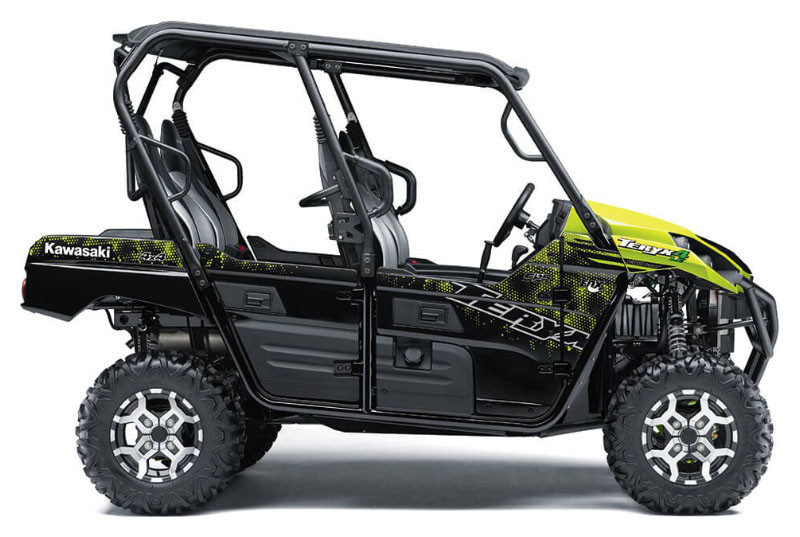 New 21 Kawasaki Teryx4 Le Utility Vehicles In Asheville Nc Pearl Neon Yellow N A