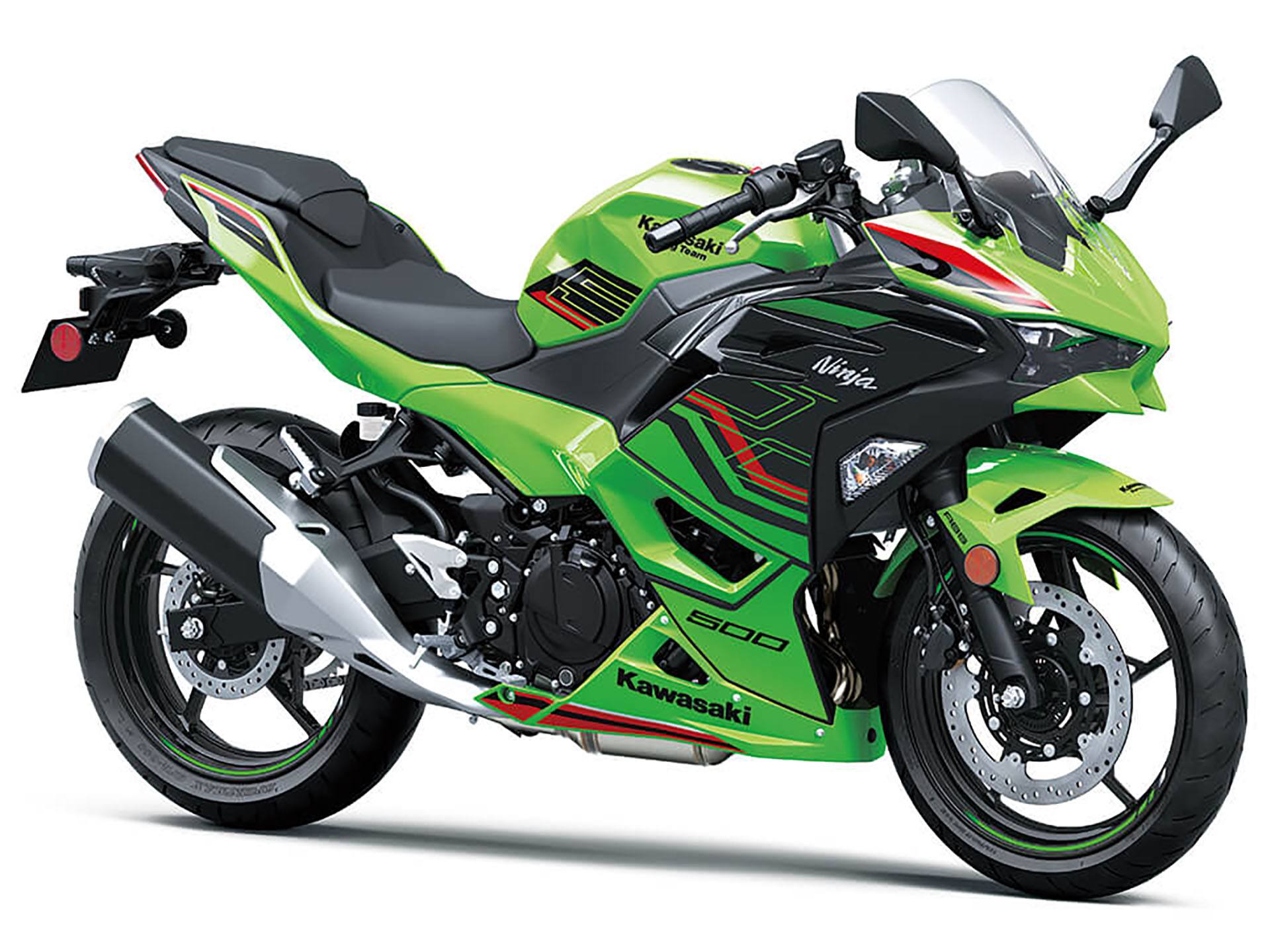 New 2024 Kawasaki Ninja 500 KRT Edition Lime Green / Ebony