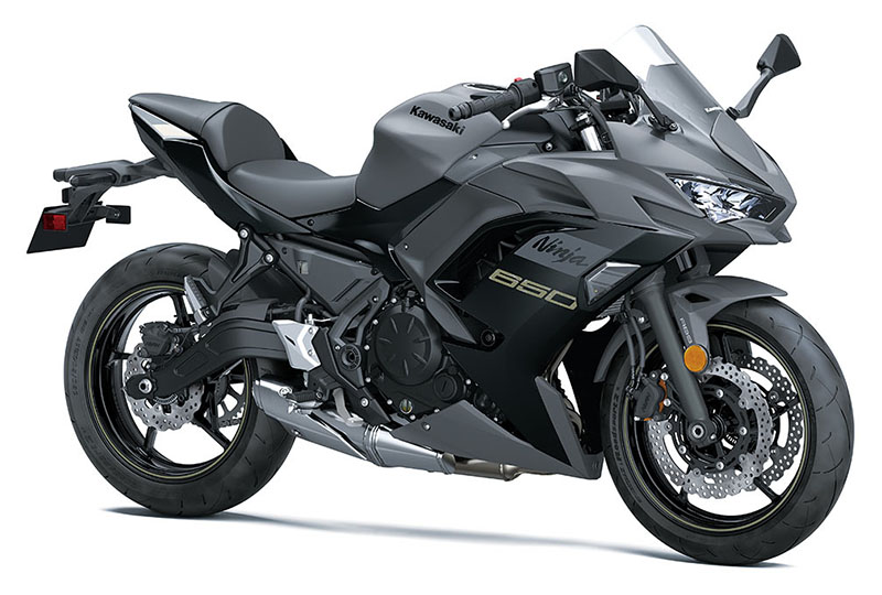 New 2024 Kawasaki Ninja 650 Metallic Matte Dark Gray / Metallic Spark