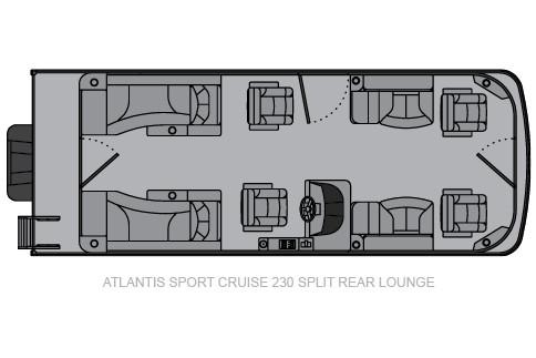 2019 Landau Atlantis 230 Sport Cruise in Hazelhurst, Wisconsin