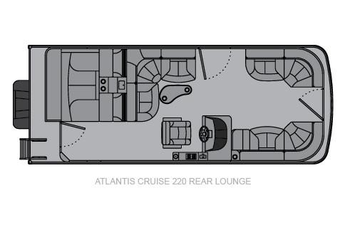 2020 Landau Atlantis 220 Cruise Rear Lounge in Hazelhurst, Wisconsin
