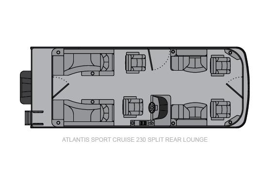 2020 Landau Atlantis 230 Cruise Split Rear Lounge in Hazelhurst, Wisconsin - Photo 10