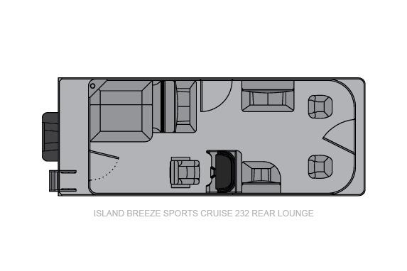2020 Landau Island Breeze 232 Cruise Rear Lounge in Hazelhurst, Wisconsin