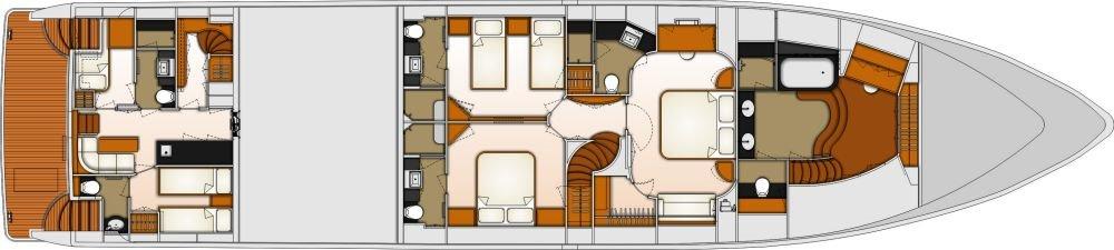 Manufacturer Provided Image: Monte Fino 100 Lower Deck Layout Plan - Photo 21