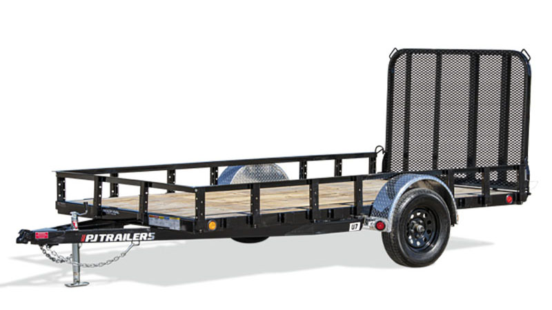 2024 PJ Trailers 77 in. Single Axle Channel Utility Trailers (U7) 10 ft. in Acampo, California - Photo 1