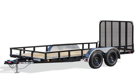 2024 PJ Trailers 83 in. Tandem Axle Channel Utility Trailers (UL) 12 ft.