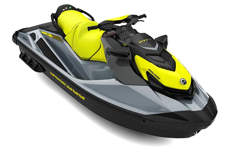 New 2022 SeaDoo GTI SE 170 iBR Neon Yellow Watercraft in Grimes IA