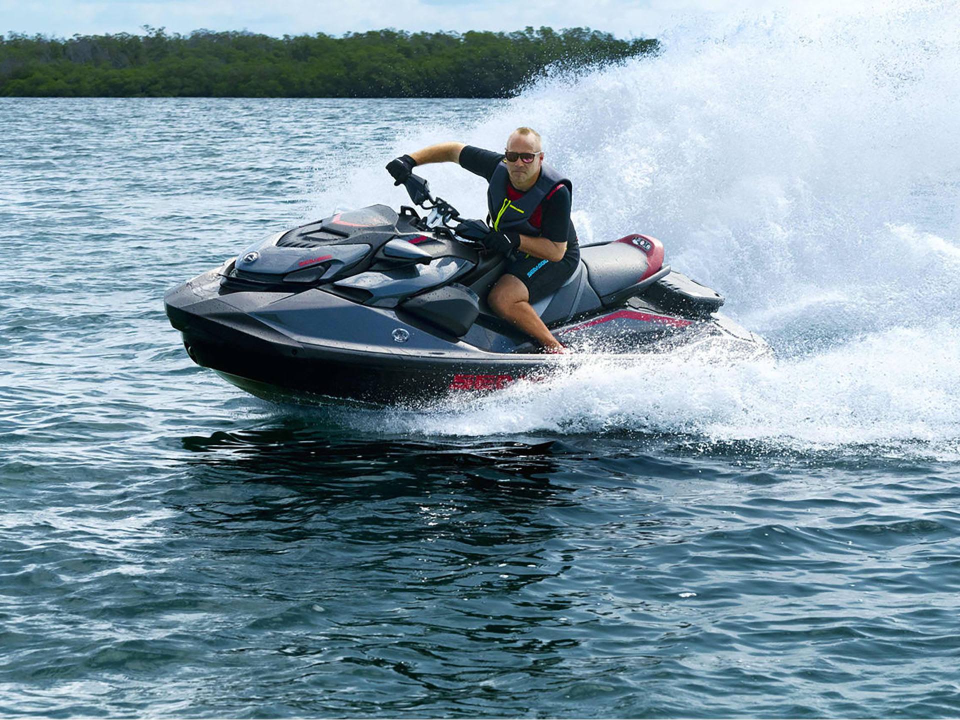 New 2024 SeaDoo GTRX 300 iBR + Sound System Eclipse Black / Deep