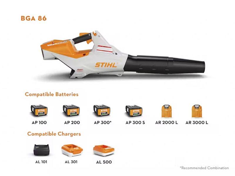 Stihl BGA 86 w/ AP 300S Battery & AL 301 Charger in Kerrville, Texas - Photo 3