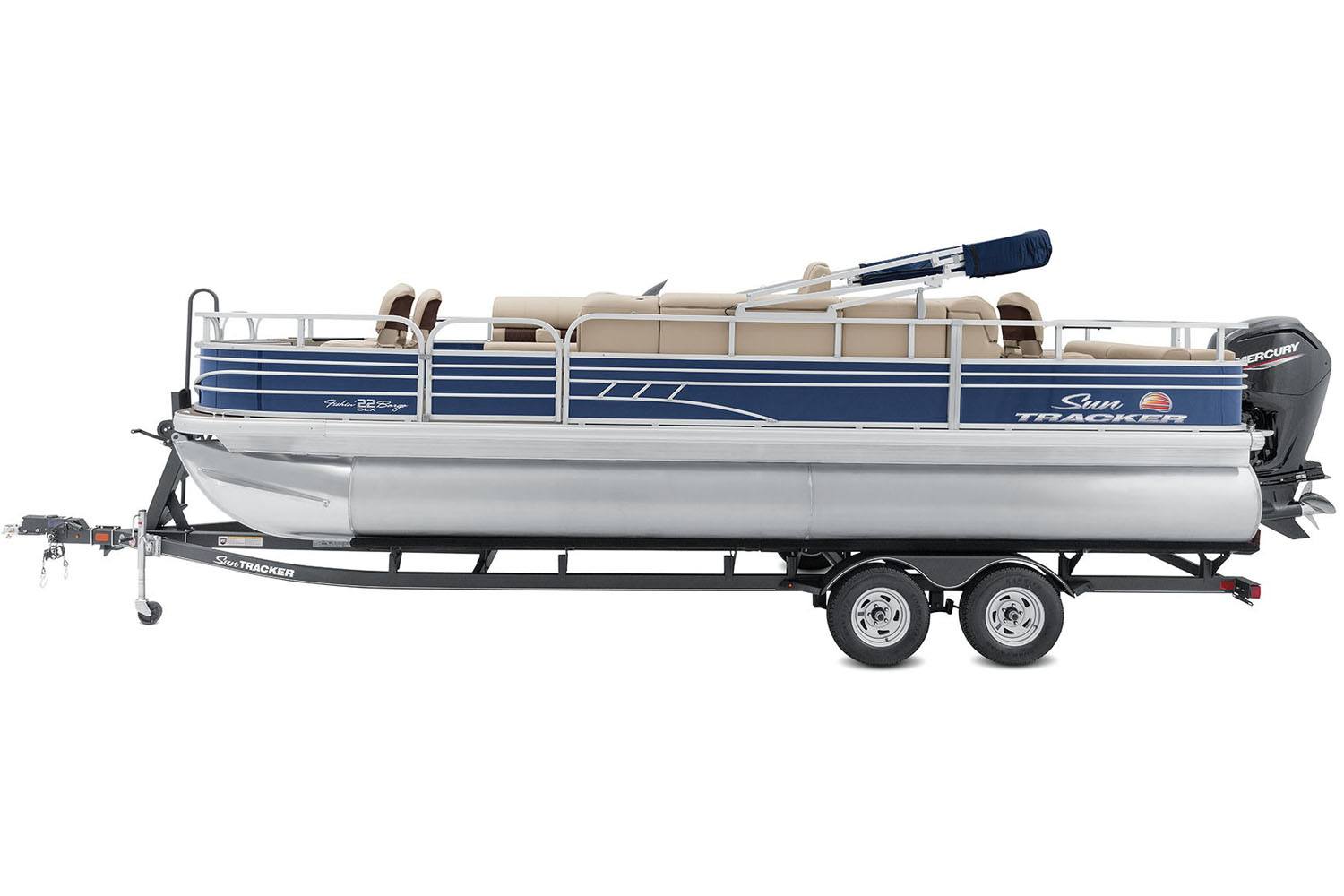 2022 Sun Tracker Fishin' Barge 22 DLX in Somerset, Wisconsin - Photo 3