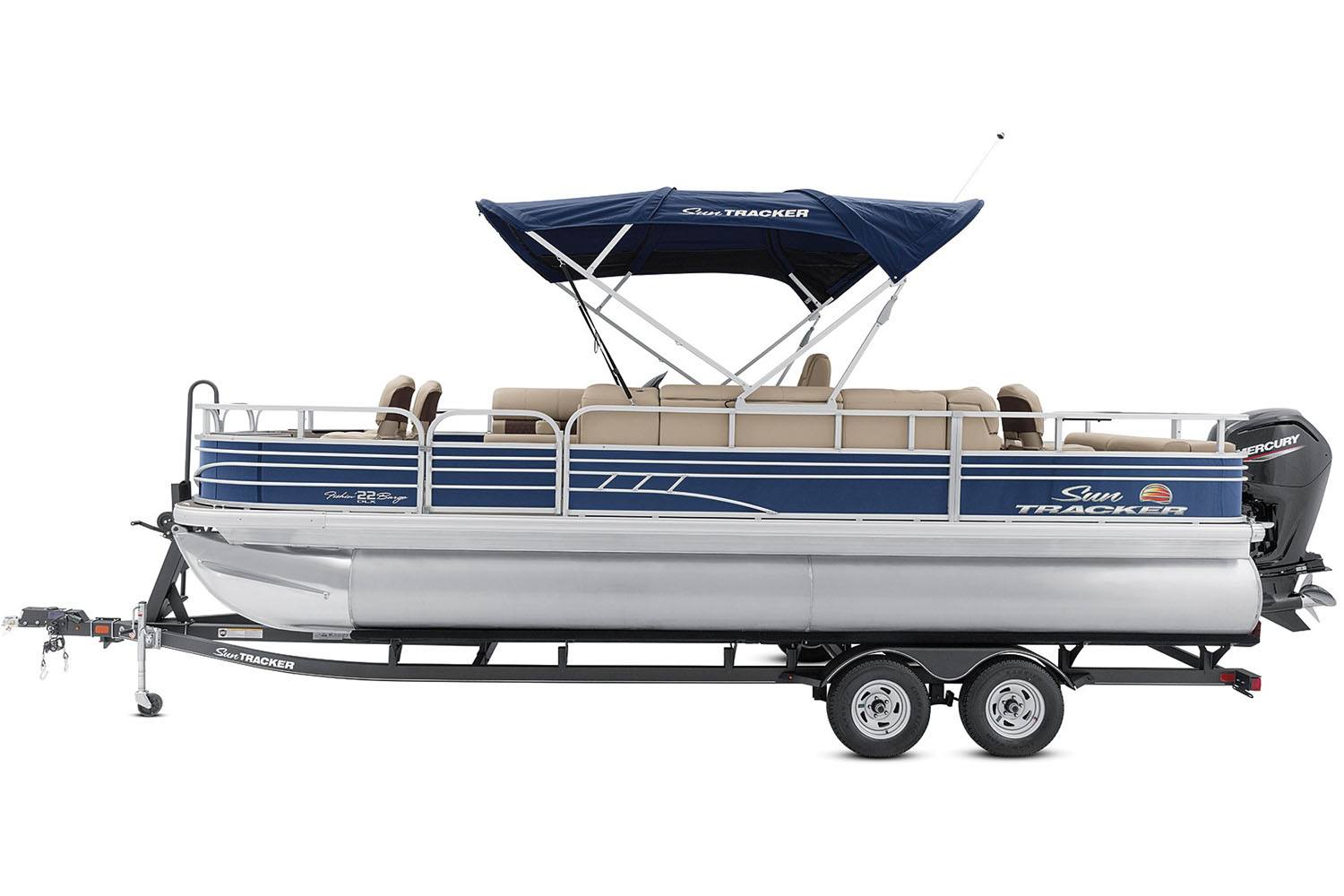 2022 Sun Tracker Fishin' Barge 22 DLX in Marquette, Michigan - Photo 5