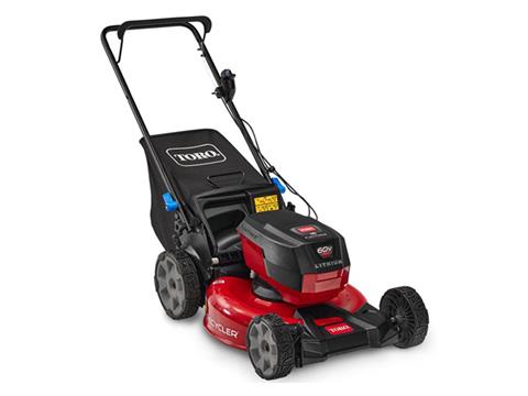 Toro Recycler 21 in. 60V Max Push w/ SmartStow with 4.0Ah Battery in Burgaw, North Carolina