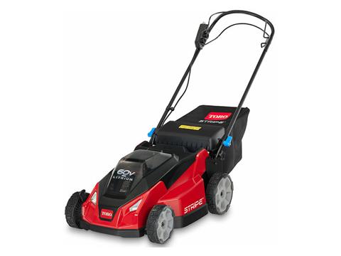 Toro Stripe 21 in. 60V Max Dual-Blades Self-Propelled - 7.5Ah Battery/Charger Included in New Durham, New Hampshire - Photo 2
