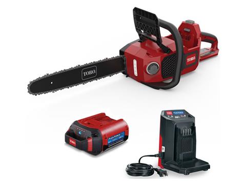 Toro 60V MAX 16 in. Brushless Chainsaw with 2.5Ah Battery in New Durham, New Hampshire