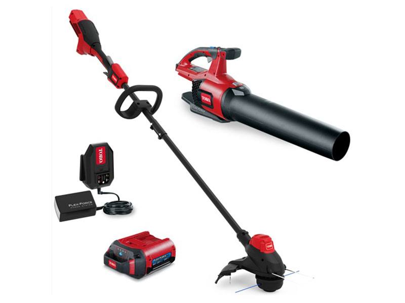 Toro 60V Max 13 in. String Trimmer / Leaf Blower Combo Kit in Thief River Falls, Minnesota - Photo 1
